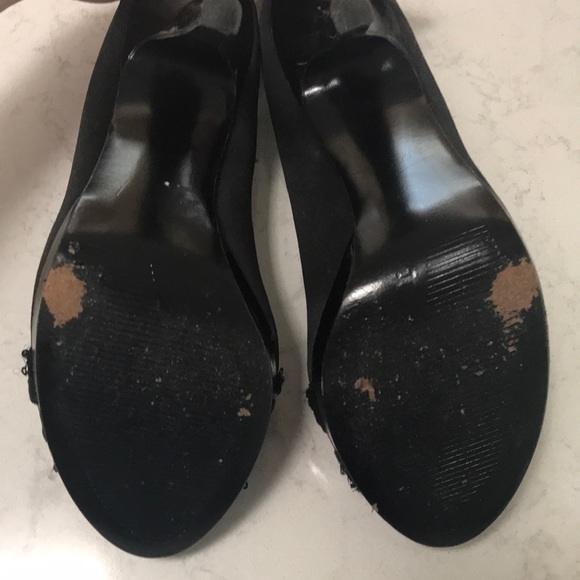 Nina black peep toe heels - Picture 4 of 5